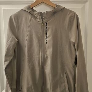 Under Armour Tan Zip-Up Hoodie